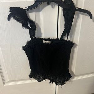 Boujee Boutique Black Smocked Top